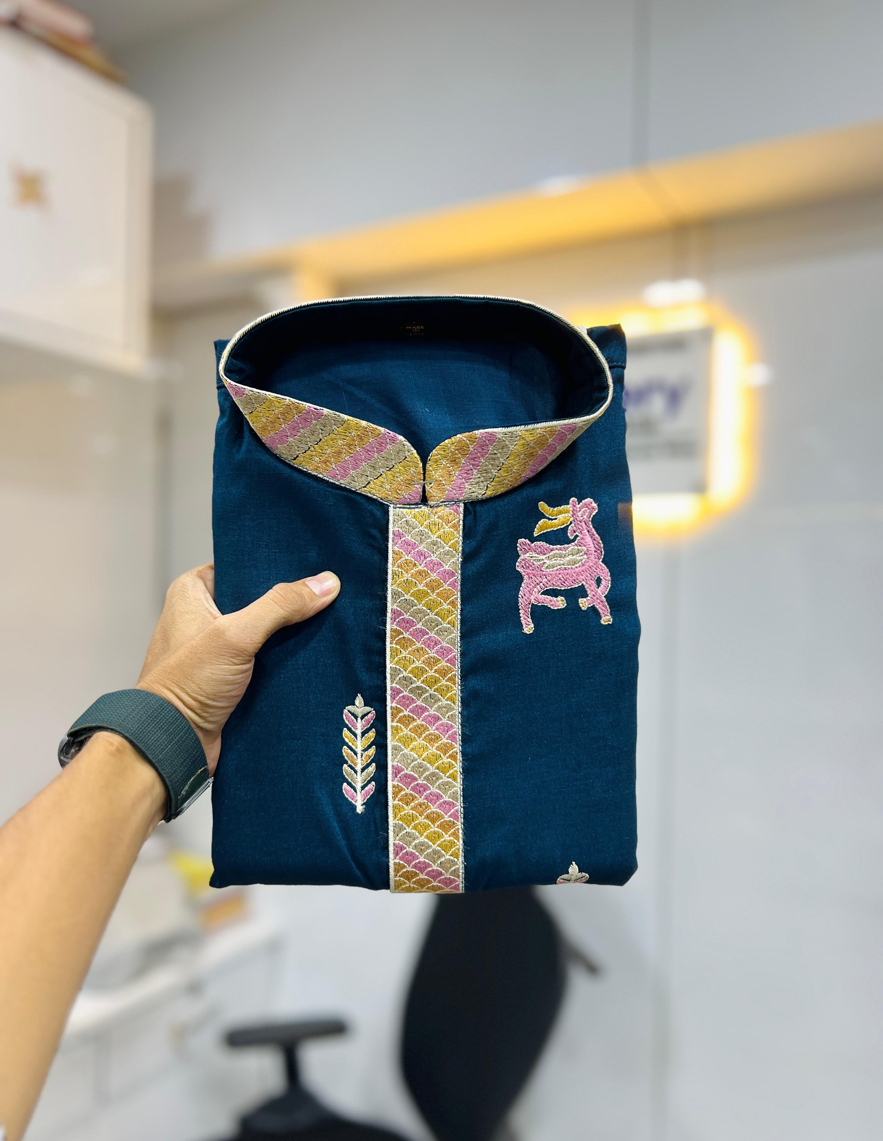 Trendy Daaman Concept Kurta For Mens