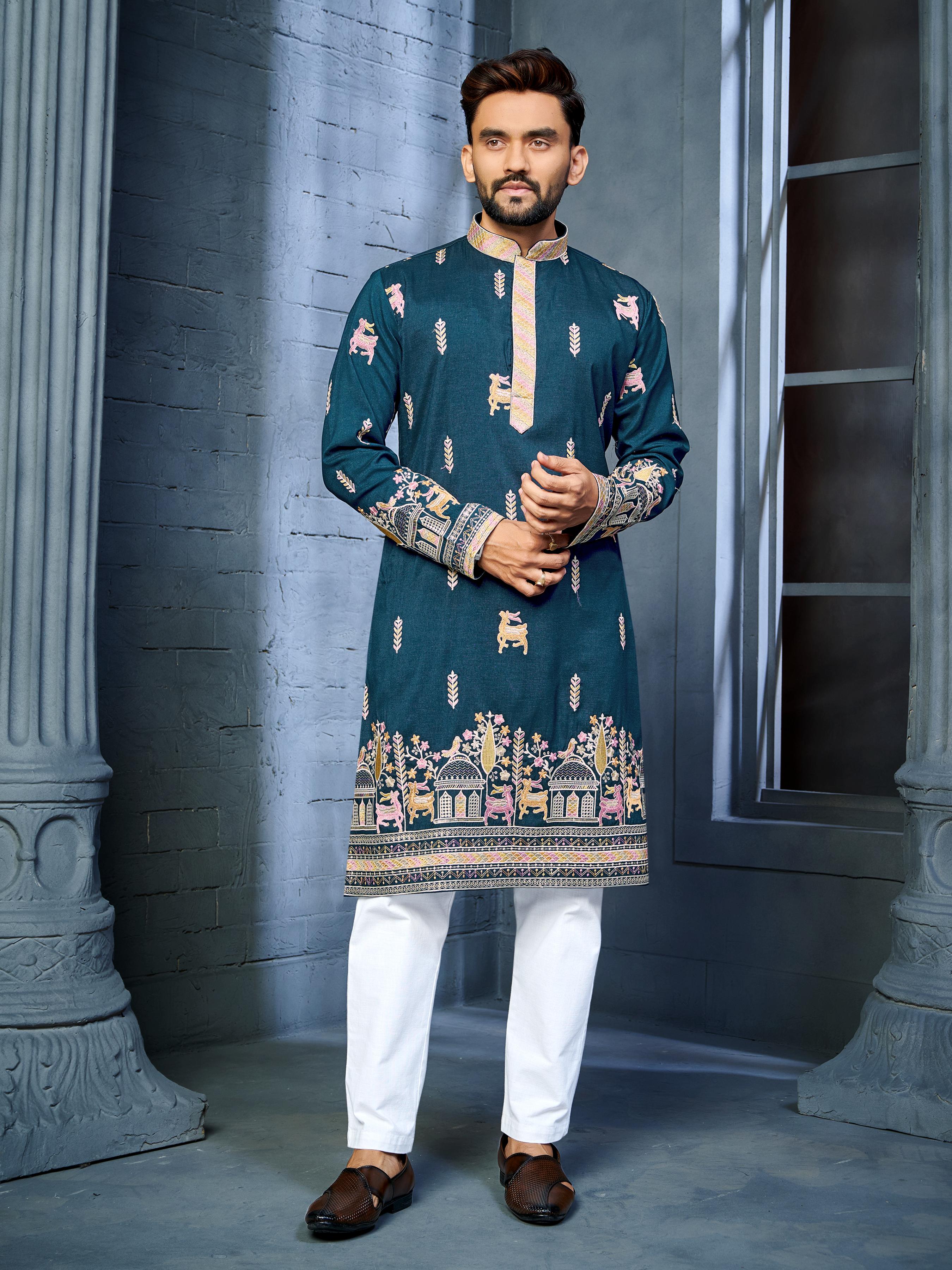 Trendy Daaman Concept Kurta For Mens
