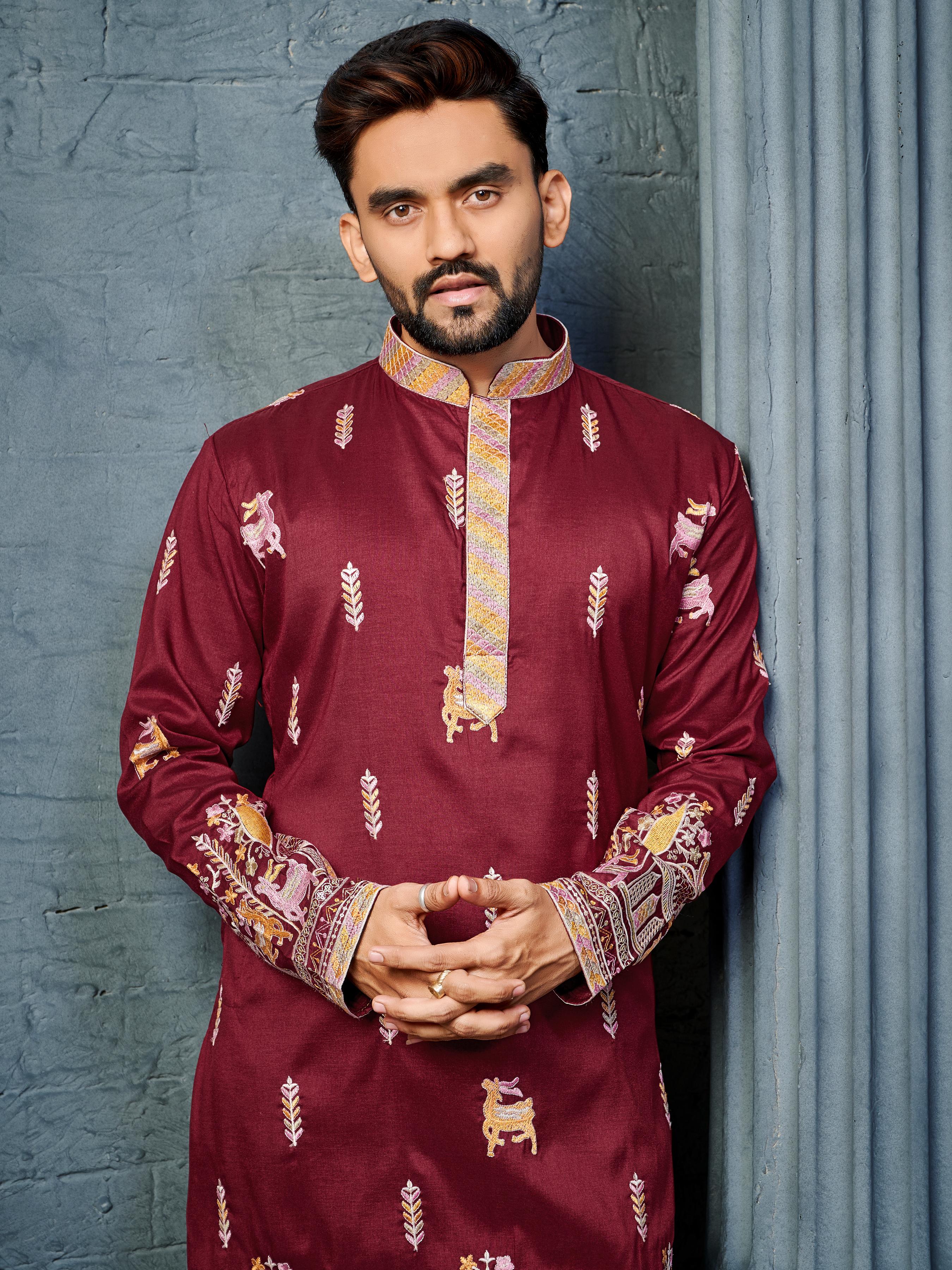 Trendy Daaman Concept Kurta For Mens