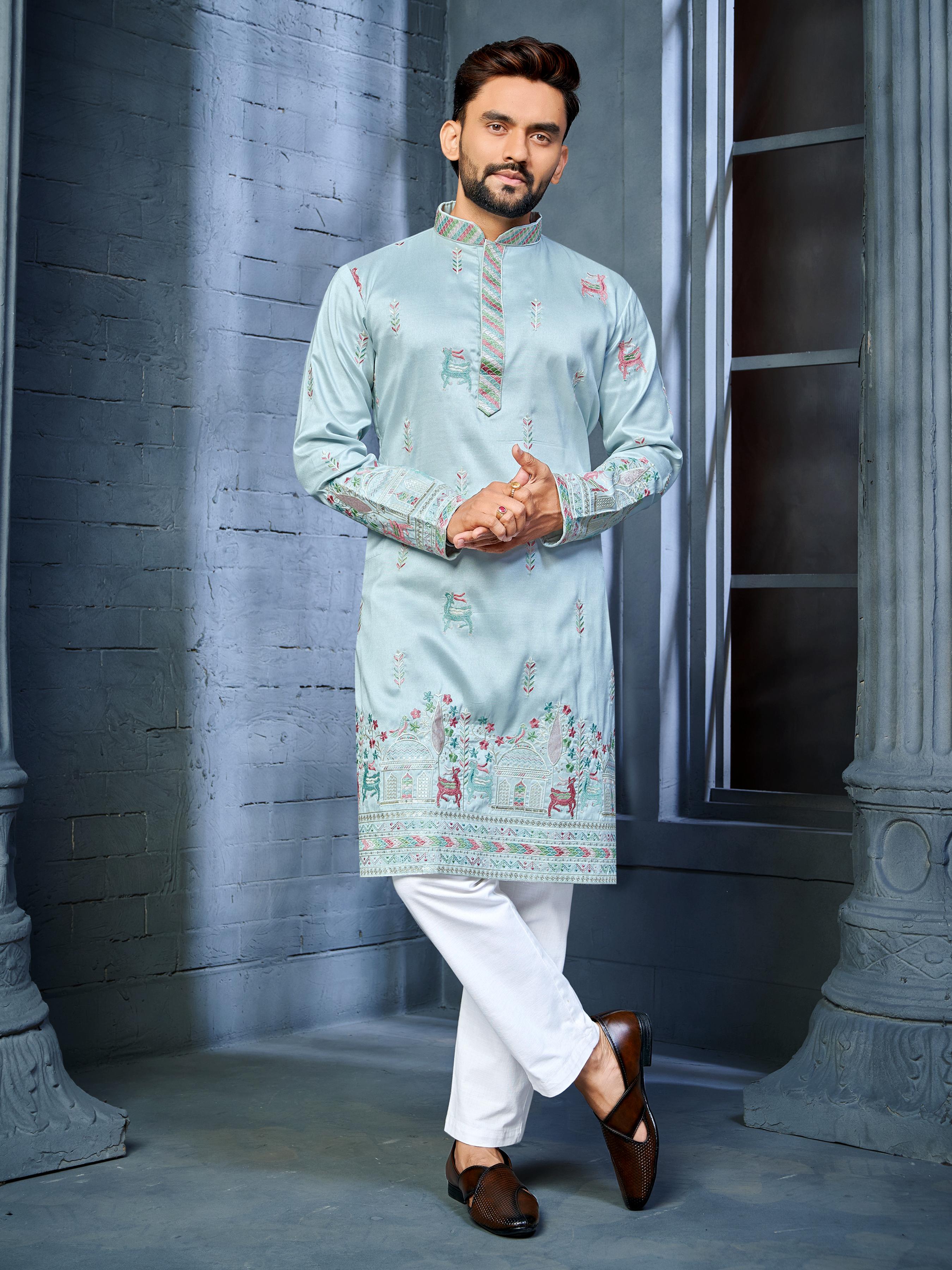 Trendy Daaman Concept Kurta For Mens