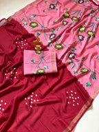 Mul cotton saree with degine in pallu print