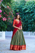 Kanchipuram silk lehenga