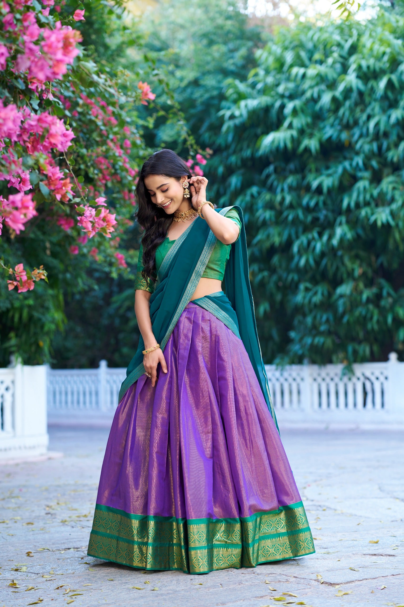 Kanchipuram silk lehenga