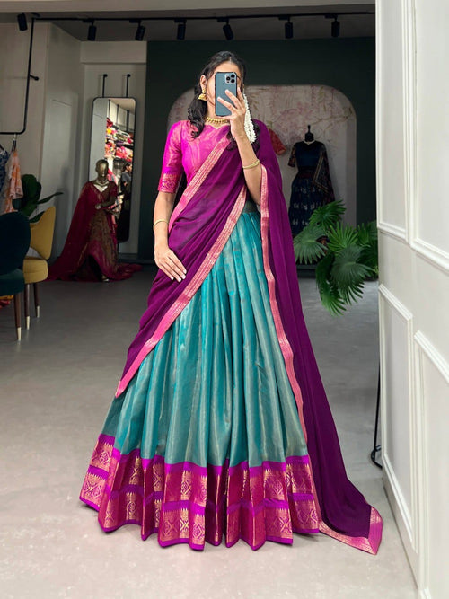 Kanchipuram silk lehenga