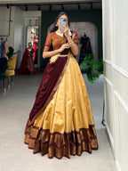 Kanchipuram silk lehenga